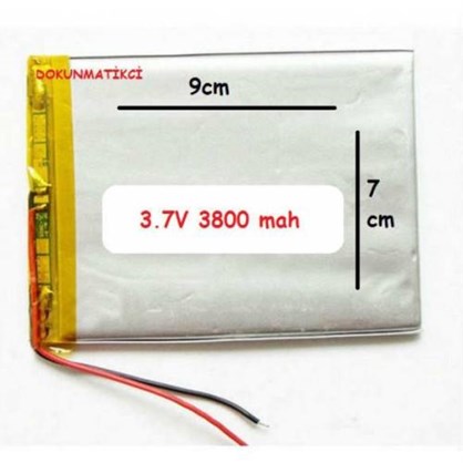 3.7 Volt 3800 Mah Tablet Batarya Pil (9-7 cm)