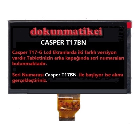 Casper T17-G Lcd Ekran (T17BN)