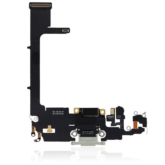 Apple iPhone 11 Pro Şarj Soketi Kulaklık Mikrofon Filmi Flex Gümüş