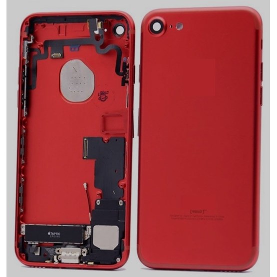 Apple iPhone 7 - 7G Arka Kasa Full Dolu Kırmızı