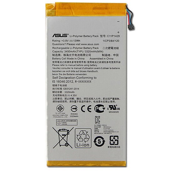 Asus Zenpad Z170 Z170C-1B029A Batarya Pil