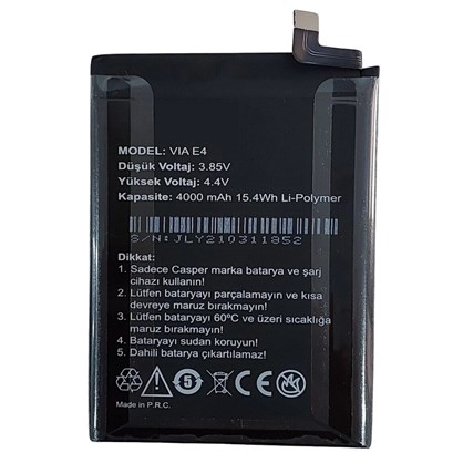 Casper Via E4 Batarya Pil