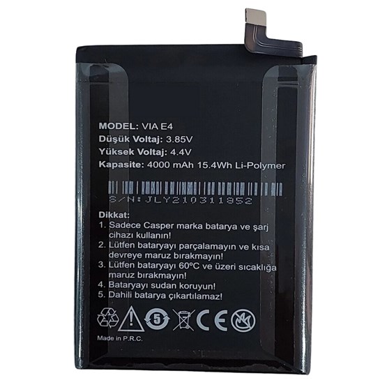 Casper Via E4 Batarya Pil