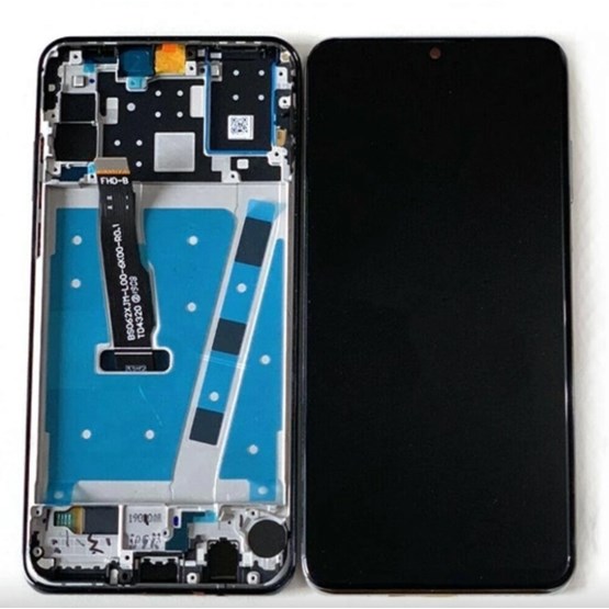 Huawei P30 Lite MAR-LX1 MAR-LX1A Lcd Ekran Dokunmatik Full Çıtalı Mavi