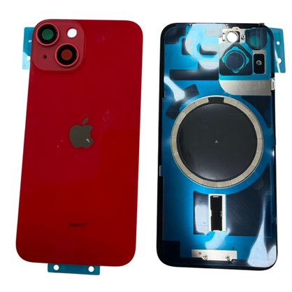 İphone 14 / 14 Plus Kamera Camlı Full Kapak (Kırmızı)