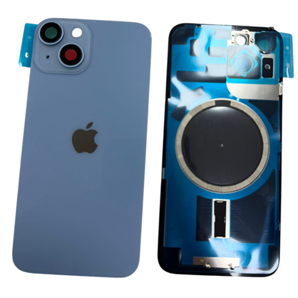 İphone 14 / 14 Plus Kamera Camlı Full Kapak (Mavi)