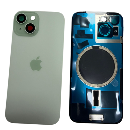 İphone 15 / 15 Plus Kamera Camlı Full Kapak (Yeşil)