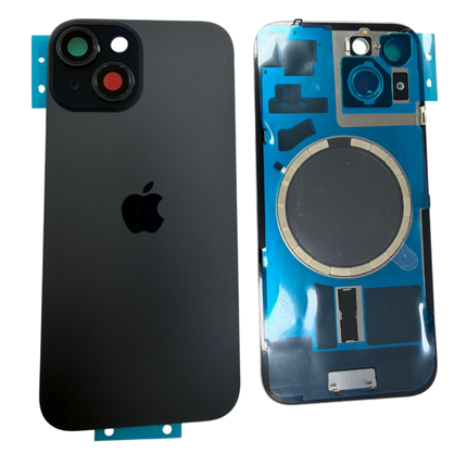 İphone 15 / 15 Plus Kamera Camlı Full Kapak (Siyah)