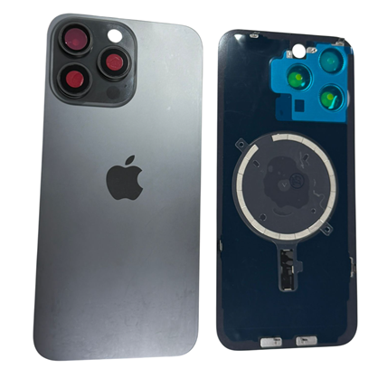 İphone 15 Pro Kamera Camlı Full Kapak (Siyah)