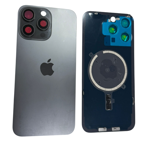 İphone 15 Pro Kamera Camlı Full Kapak (Siyah)