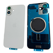 İphone 16 / 16 Plus Kamera Camlı Full Kapak Beyaz