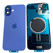İphone 16 / 16 Plus Kamera Camlı Full Kapak Mavi