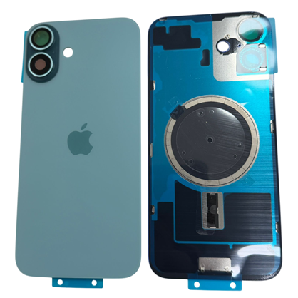 İphone 16 / 16 Plus Kamera Camlı Full Kapak Yeşil