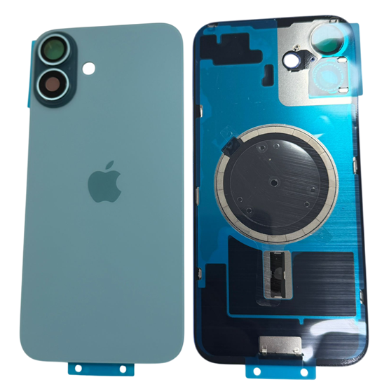 İphone 16 / 16 Plus Kamera Camlı Full Kapak Yeşil