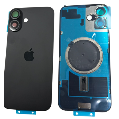 İphone 16 / 16 Plus Kamera Camlı Full Kapak Siyah