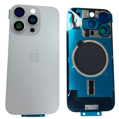 İphone 16 Pro Kamera Camlı Full Kapak (Beyaz)