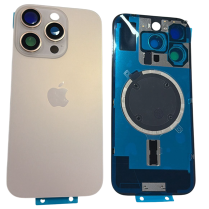 İphone 16 Pro Max Kamera Camlı Full Kapak (Çöl Titanyum)