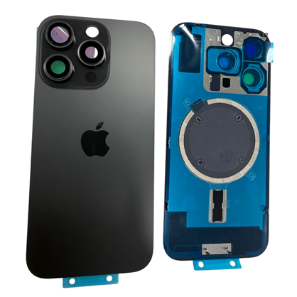 İphone 16 Pro Max Kamera Camlı Full Kapak (Siyah)