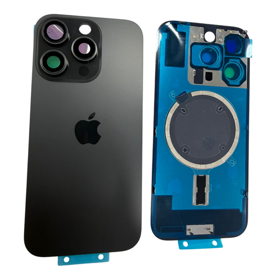 İphone 16 Pro Max Kamera Camlı Full Kapak (Siyah)