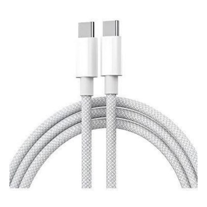 İphone 20w Hızlı Şarj Kablosu Örgülü (Beyaz)