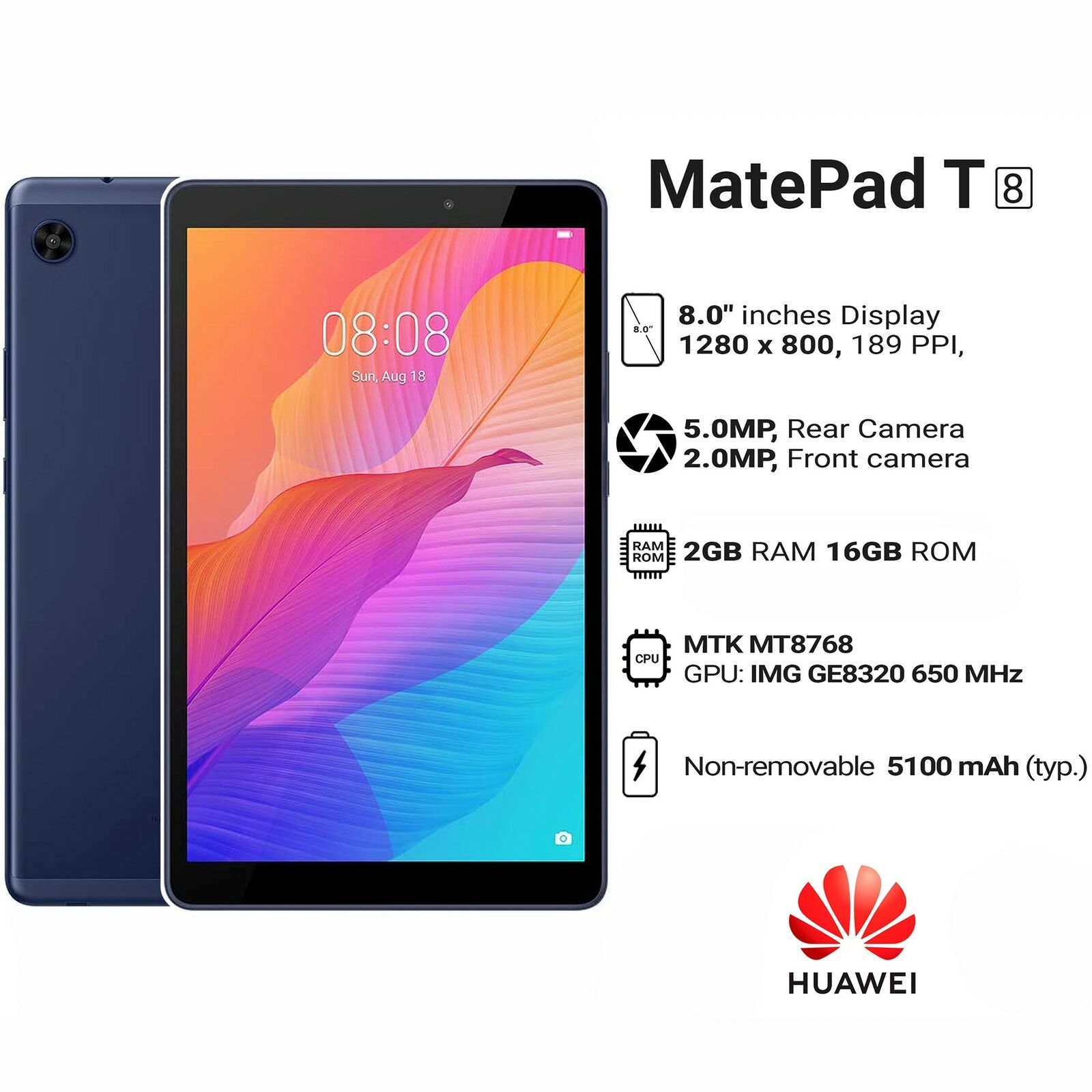 HUAWEI MATEPAD T8 8" KOB2-W09 32GB Bellek, 2Gb Ram