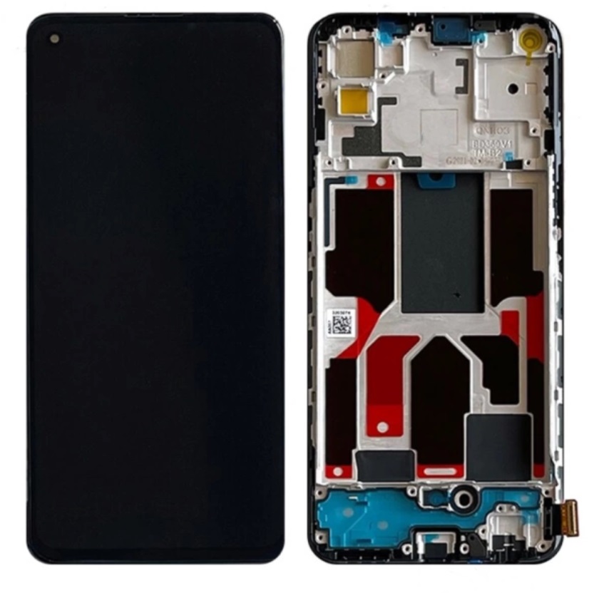 Écran LCD Pour Oppo Reno 8 Lite 5G (CPH2343) - Noir Avec Cadre, Kit Réparation Inclus - 12