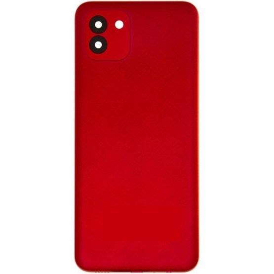 Samsung Galaxy A03 / SM-A035F Arka Kapak Pil Kapağı Kırmızı