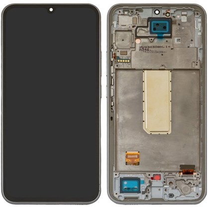 Samsung Galaxy A34 SM-A346 Ekran Dokunmatik (Çıtalı Gümüş Servis)
