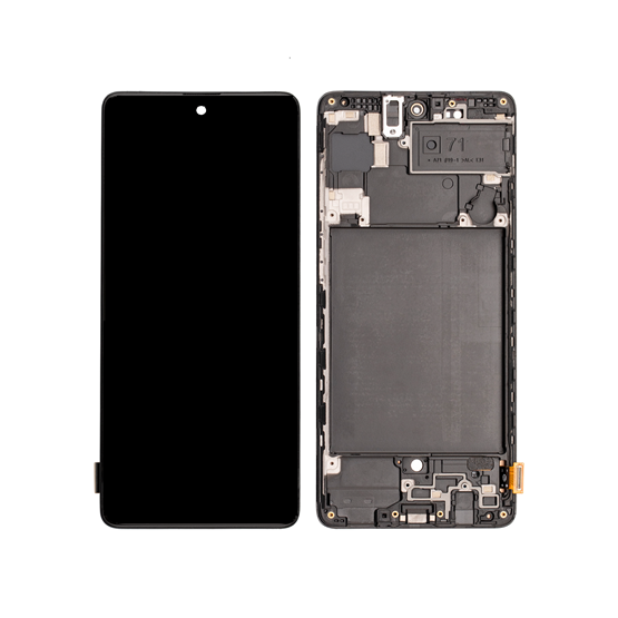 Samsung Galaxy A71 SM-A715 Ekran Dokunmatik (Siyah Servis)