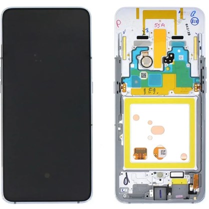 Samsung Galaxy A80 SM-A805 Lcd Ekran Dokunmatik (Çıtalı Servis Orijinal Gri)