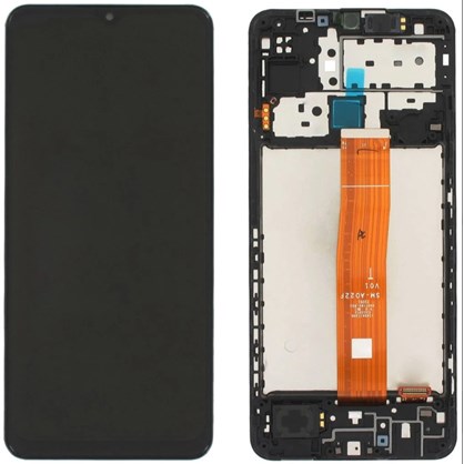 Samsung Galaxy M12 SM-M127 Ekran Dokunmatik (Servis Çıtalı Siyah)