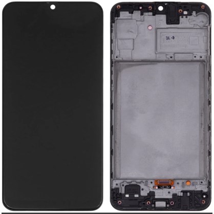 Samsung Galaxy M31 SM-M315 Ekran Dokunmatik (Servis Çıtalı Siyah)