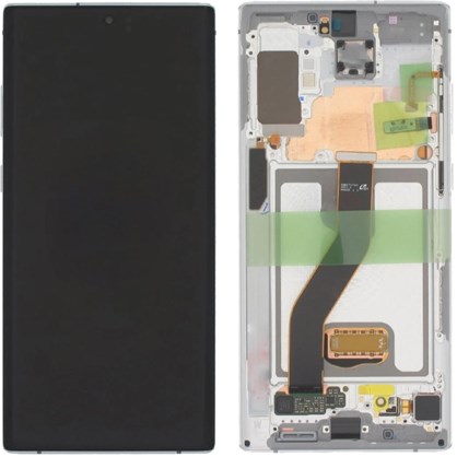 Samsung Galaxy Note 10 Plus SM-N975 Ekran Dokunmatik (Servis Çıtalı Beyaz)