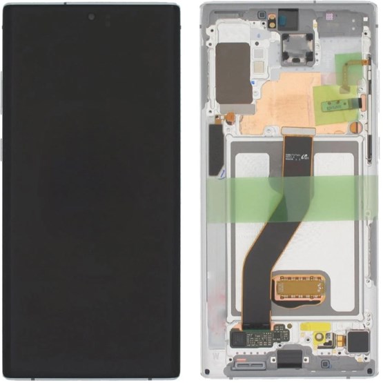 Samsung Galaxy Note 10 Plus SM-N975 Ekran Dokunmatik (Servis Çıtalı Beyaz)