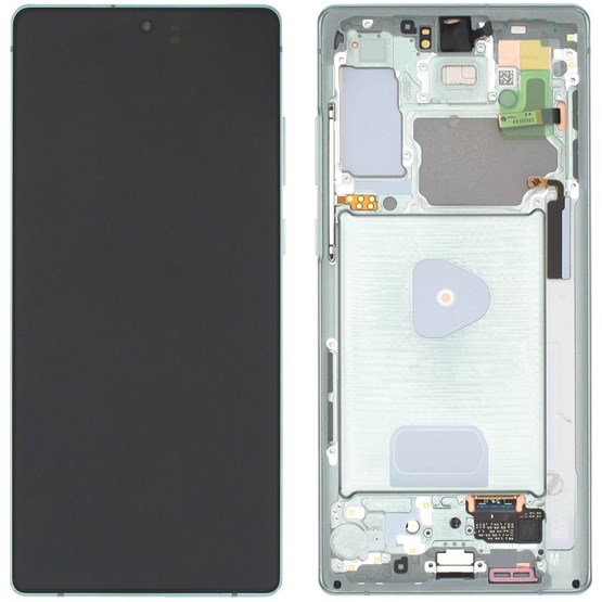 Samsung Galaxy Note 20 SM-N981 Ekran Dokunmatik (Servis Çıtalı Yeşil)