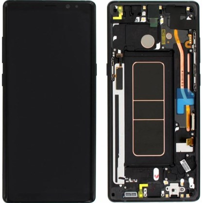 Samsung Galaxy Note 8 SM-N9500 Ekran Dokunmatik (Servis Çıtalı Siyah)