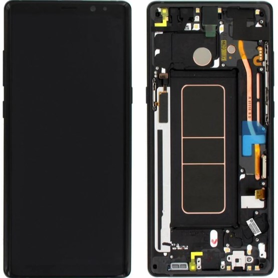 Samsung Galaxy Note 8 SM-N9500 Ekran Dokunmatik (Servis Çıtalı Siyah)