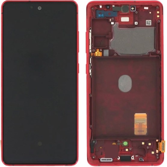Samsung Galaxy S20 FE Ekran Dokunmatik (Servis Çıtalı Kırmızı)