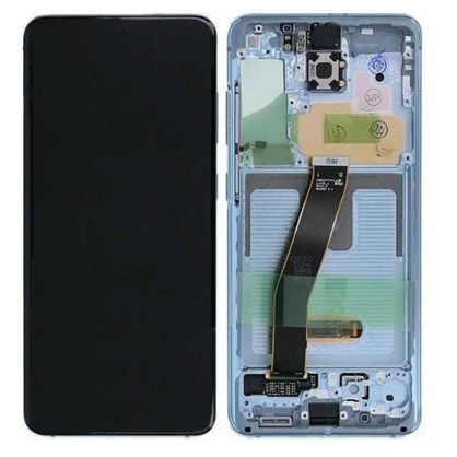 Samsung Galaxy S20 Plus Ekran Dokunmatik (Çıtalı Servis Mavi)