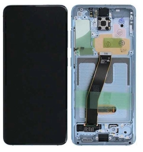 Samsung Galaxy S20 Plus Ekran Dokunmatik (Çıtalı Servis Mavi)