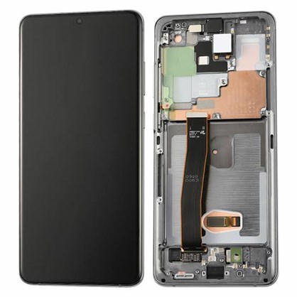 Samsung Galaxy S20 Ultra Ekran Dokunmatik (Servis Çıtalı Gümüş)
