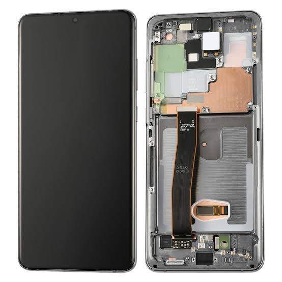 Samsung Galaxy S20 Ultra Ekran Dokunmatik (Servis Çıtalı Gümüş)