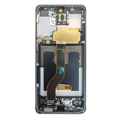 Samsung Galaxy S20 Ultra Ekran Dokunmatik (Servis Çıtalı Siyah)
