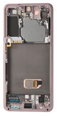 Samsung Galaxy S21 Ekran Dokunmatik (Çıtalı Servis Pembe)