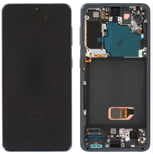 Samsung Galaxy S21 Ekran Dokunmatik (Çıtalı Servis Siyah)