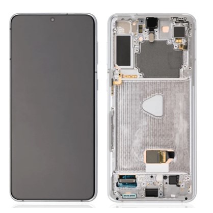 Samsung Galaxy S21 Plus Ekran Dokunmatik (Çıtalı Servis Gümüş)