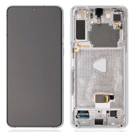 Samsung Galaxy S21 Plus Ekran Dokunmatik (Çıtalı Servis Gümüş)