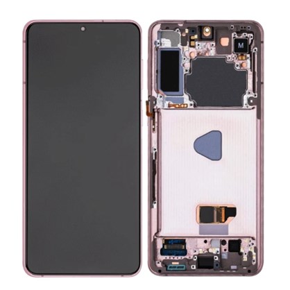 Samsung Galaxy S21 Plus Ekran Dokunmatik (Çıtalı Servis Mor)