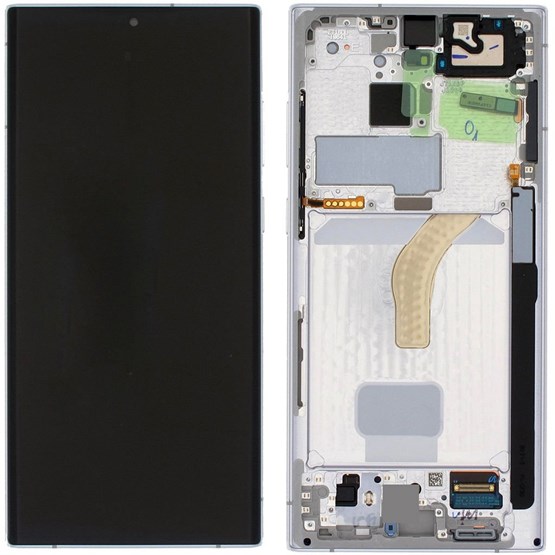 Samsung Galaxy S22 Ultra Ekran Dokunmatik (Çıtalı Servis Beyaz)