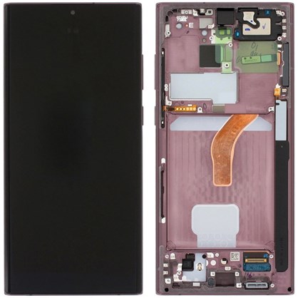 Samsung Galaxy S22 Ultra Ekran Dokunmatik (Çıtalı Servis Kırmızı)